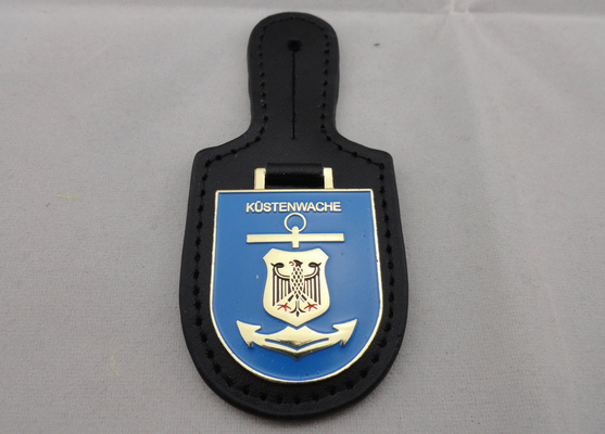 Moda Dostosowane HUSTENWACHE PU Leather Odznaka Kieszeń na prezent promocyjny